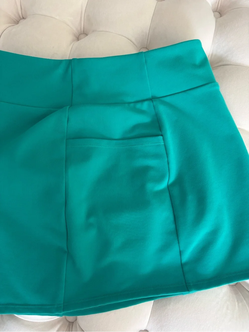 ALO Yoga Teal Athletic Mini Skort with Side Pocket